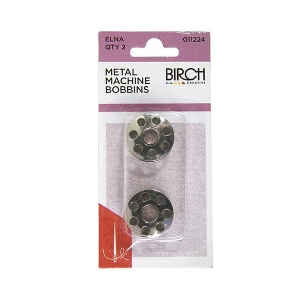 Birch Elna Metal Machine Bobbins (2 Pack) Birch Elna Metal Machine Bobbins (2 Pack) -Akubra Store elna bobbins 2 pack