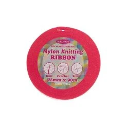 Sullivans Nylon Knitting Ribbon 14 Sullivans Nylon Knitting Ribbon -Akubra Store fluropink