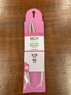 Birch Knitting Needle Circular Premium 80cm X 3.75mm