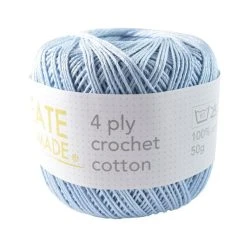 Create Handmade 4 Ply Crochet Cotton 34 Create Handmade 4 Ply Crochet Cotton -Akubra Store powder blue
