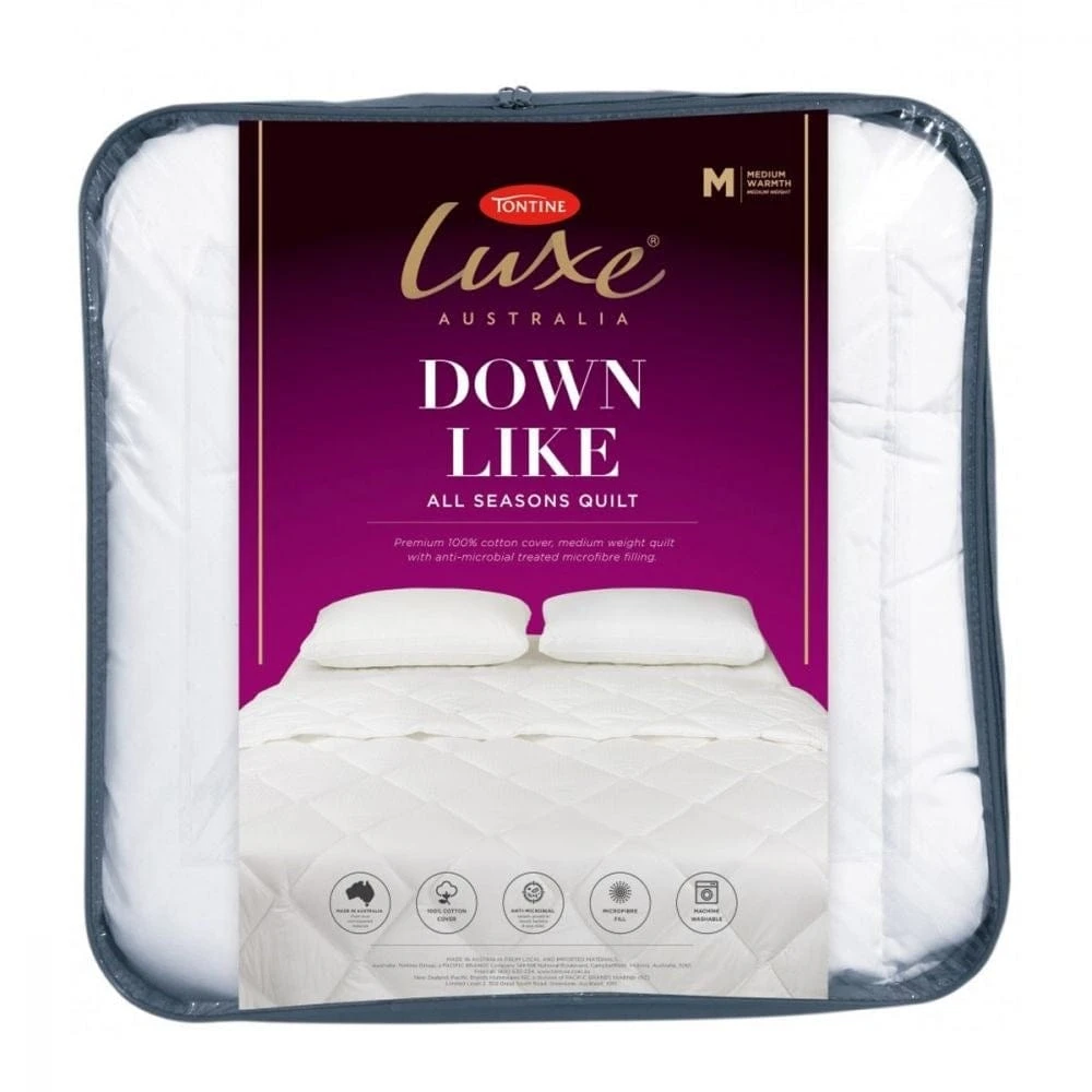 Tontine Luxe Down Like All Seasons Quilt Tontine Luxe Down Like All Seasons Quilt -Akubra Store t7496