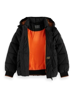 Scotch & Soda Boys Water Repellent Hooded Jacket